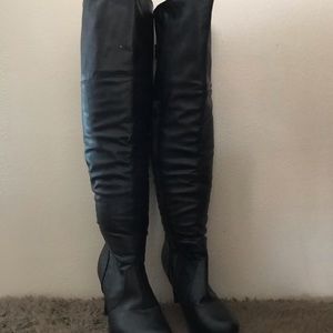 Leather boots